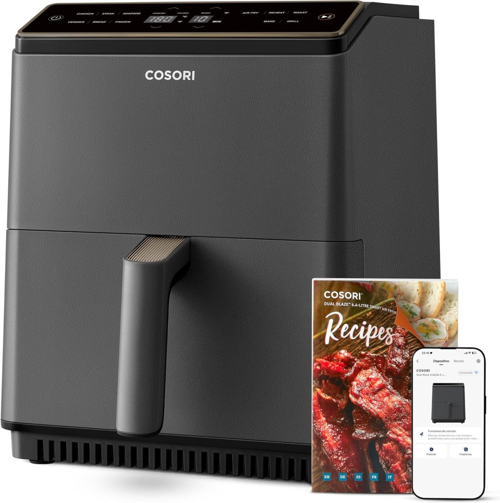 Análisis Cosori Dual Blaze Freidora de Aire WIFI 6,4 L (CAF-P585S): Características y Opinión