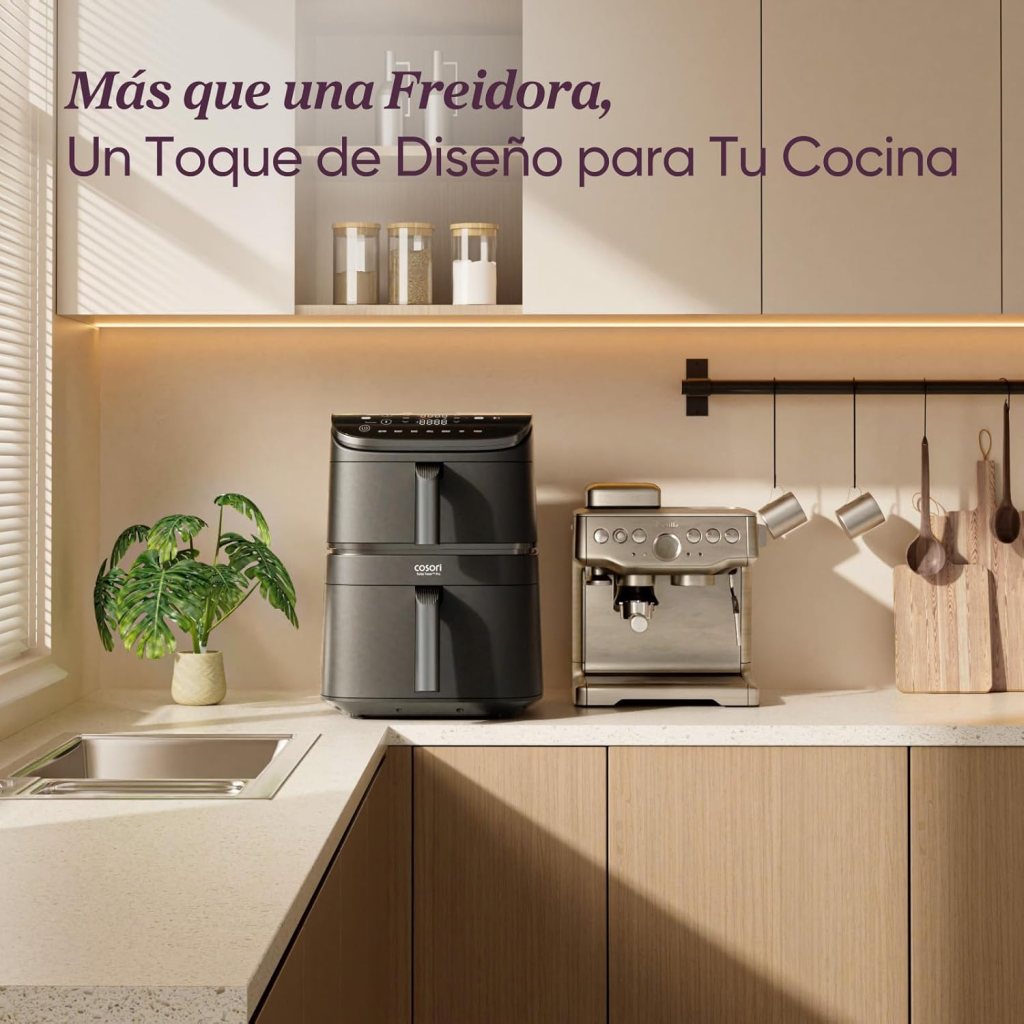 Cosori Turbo Tower 10,8L opiniones: análisis de la freidora de aire vertical de doble cesta