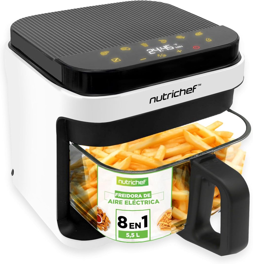 Nutrichef freidora de aire 5,5L NCAF539TW: opiniones y análisis&nbsp;completo